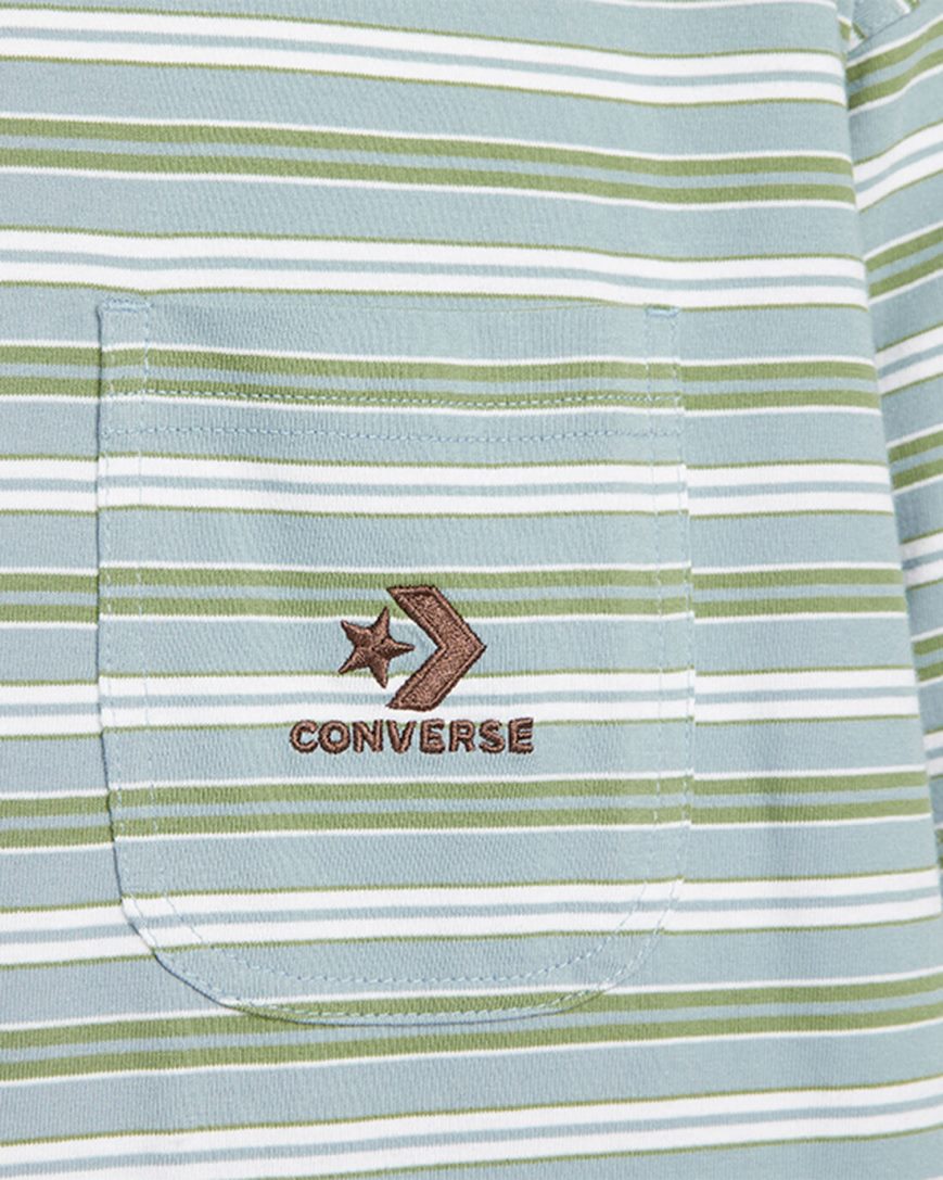 T-Shirts Converse Pruhované Star Chevron Pocket Panske Stripes | SK M11FKX9